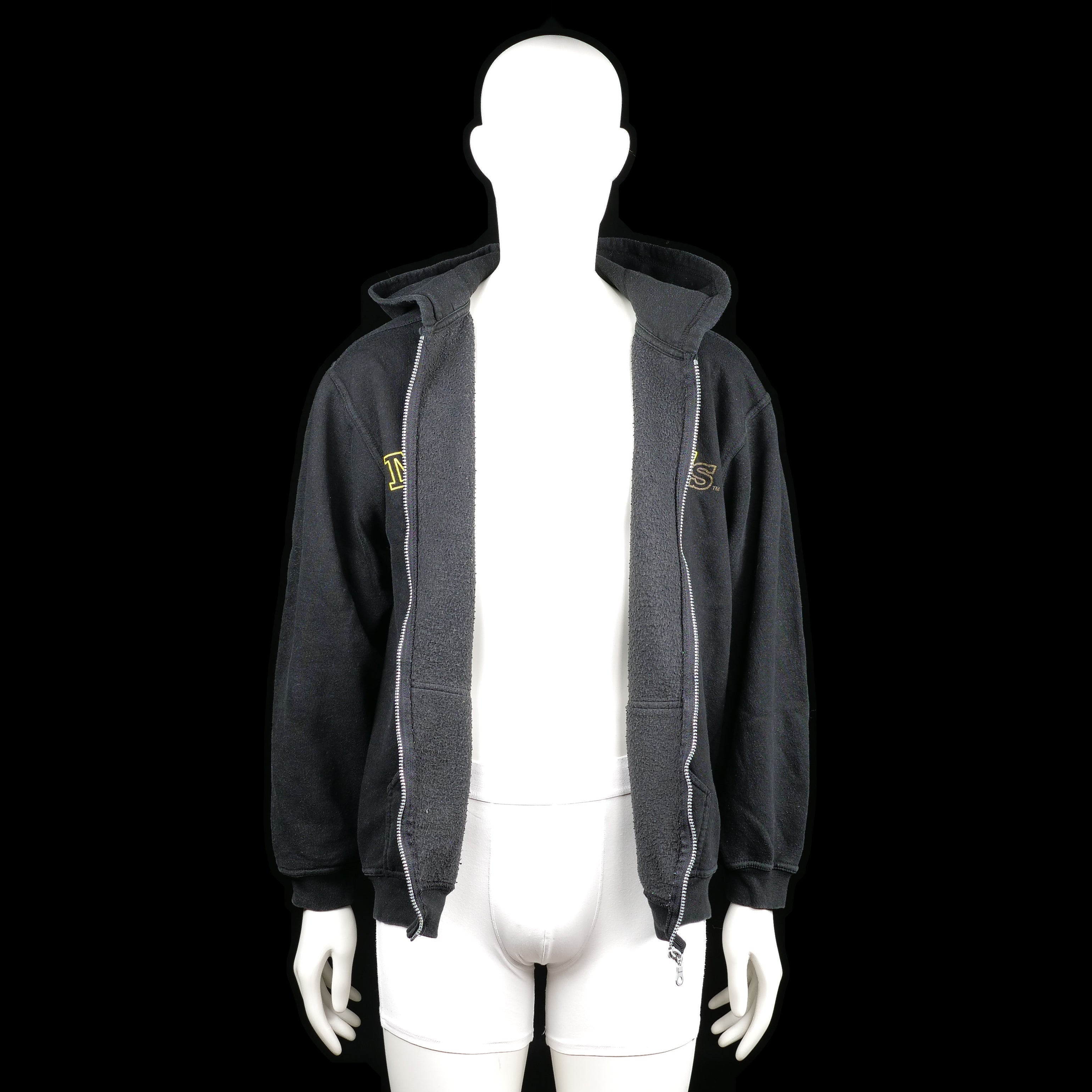 Hoodie - Black & Yellow - Size L
