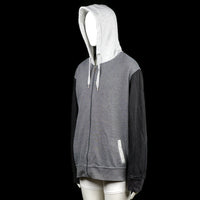 Hoodie - Light Gray & Black - Size 4XL