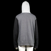 Hoodie - Light Gray & Black - Size 4XL