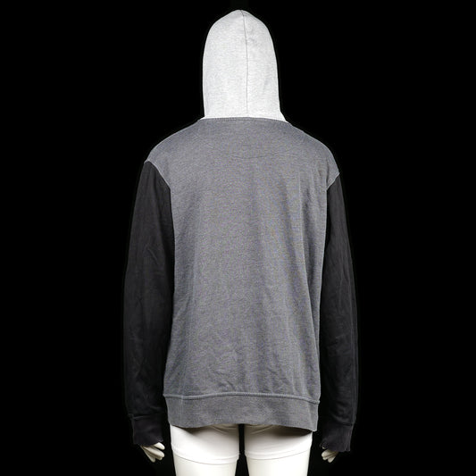 Hoodie - Light Gray & Black - Size 4XL