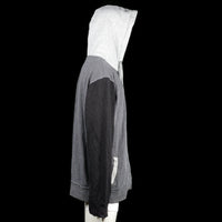 Hoodie - Light Gray & Black - Size 4XL