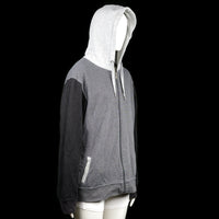Hoodie - Light Gray & Black - Size 4XL