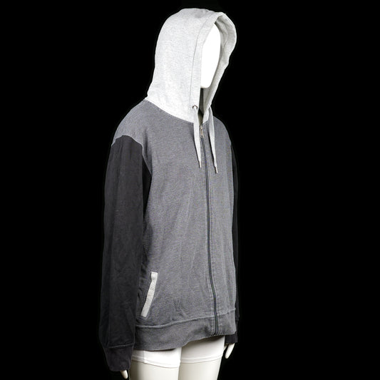 Hoodie - Light Gray & Black - Size 4XL