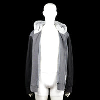 Hoodie - Light Gray & Black - Size 4XL