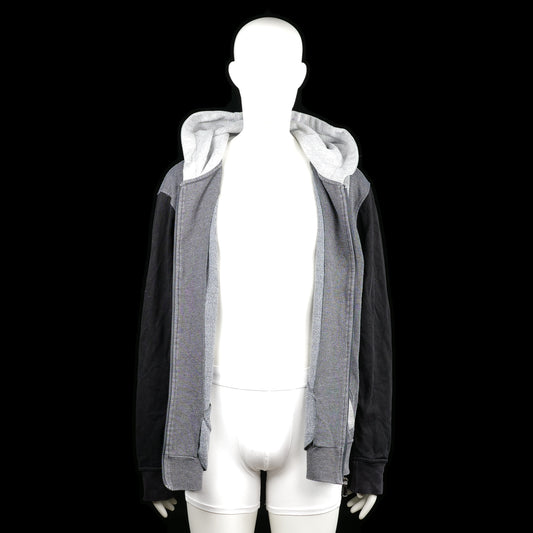 Hoodie - Light Gray & Black - Size 4XL