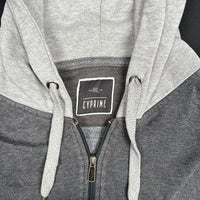 Hoodie - Light Gray & Black - Size 4XL