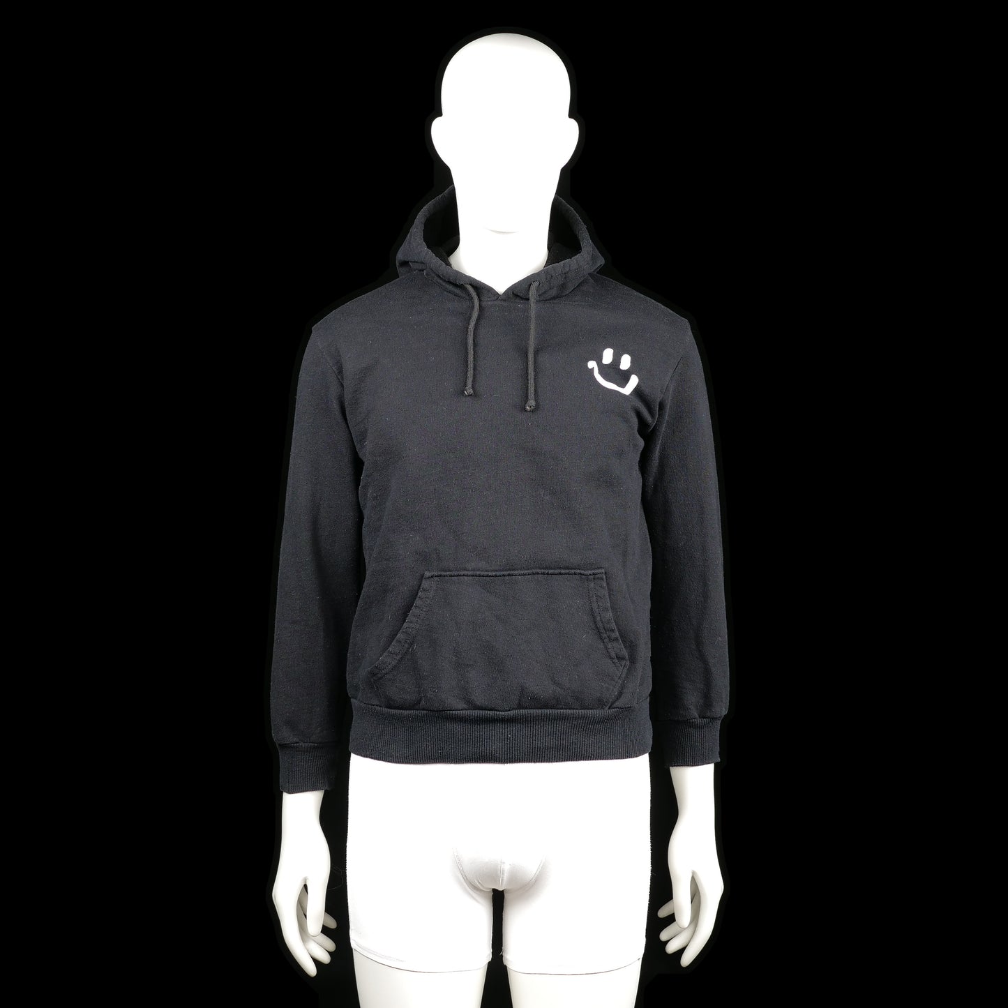 Hoodie - Black & White - Size S