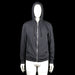 Lager 157 - Hoodie - Black - Size S - Black zip-up hoodie with drawstrings and front split kangaroo pockets. Ribbed cuffs and hem.