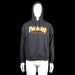 San Francisca - Hoodie - Black - Size L - Black hoodie with a kangaroo pocket and colorful flame 