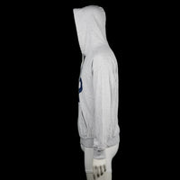 Hoodie - Light Gray & Navy - Size M