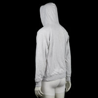 Hoodie - Light Gray & Navy - Size M