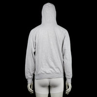 Hoodie - Light Gray & Navy - Size M
