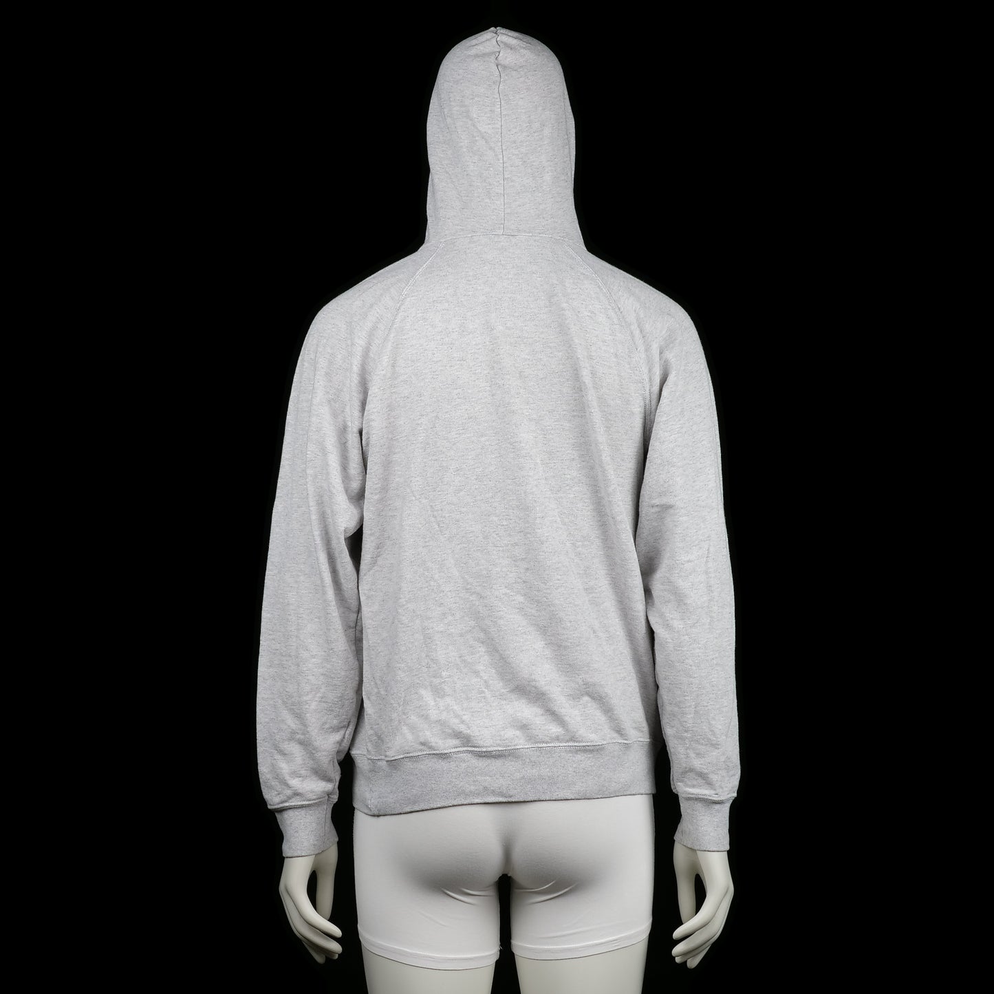 Hoodie - Light Gray & Navy - Size M