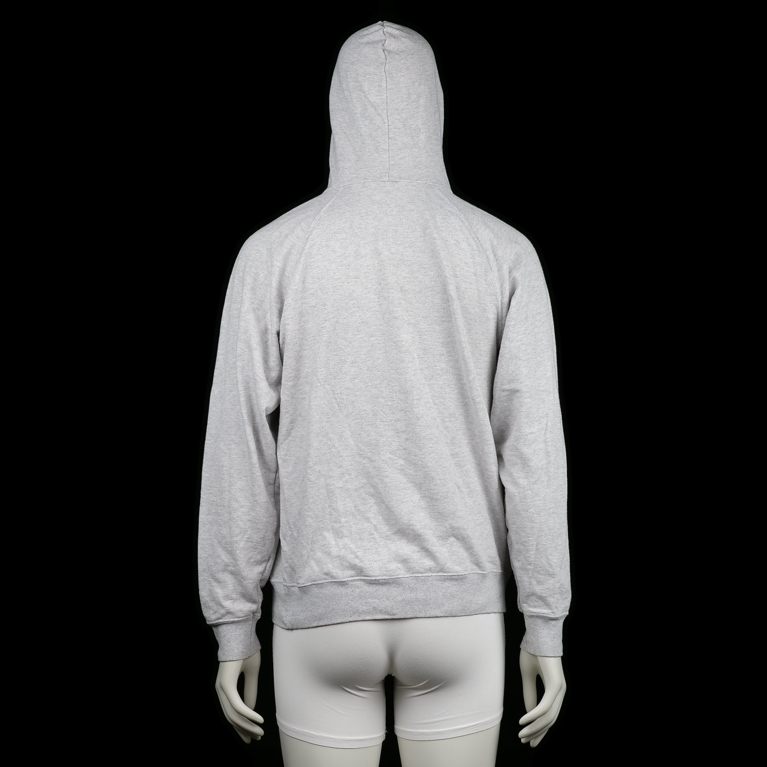 Hoodie - Light Gray & Navy - Size M