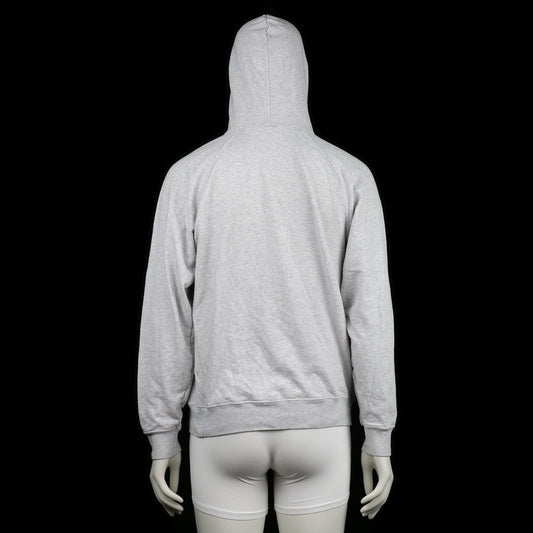 Hoodie - Light Gray & Navy - Size M