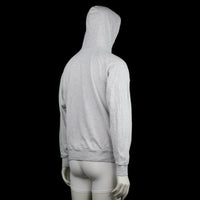Hoodie - Light Gray & Navy - Size M