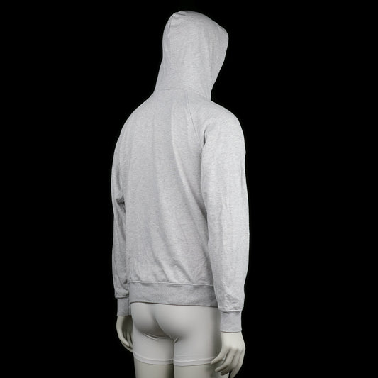 Hoodie - Light Gray & Navy - Size M