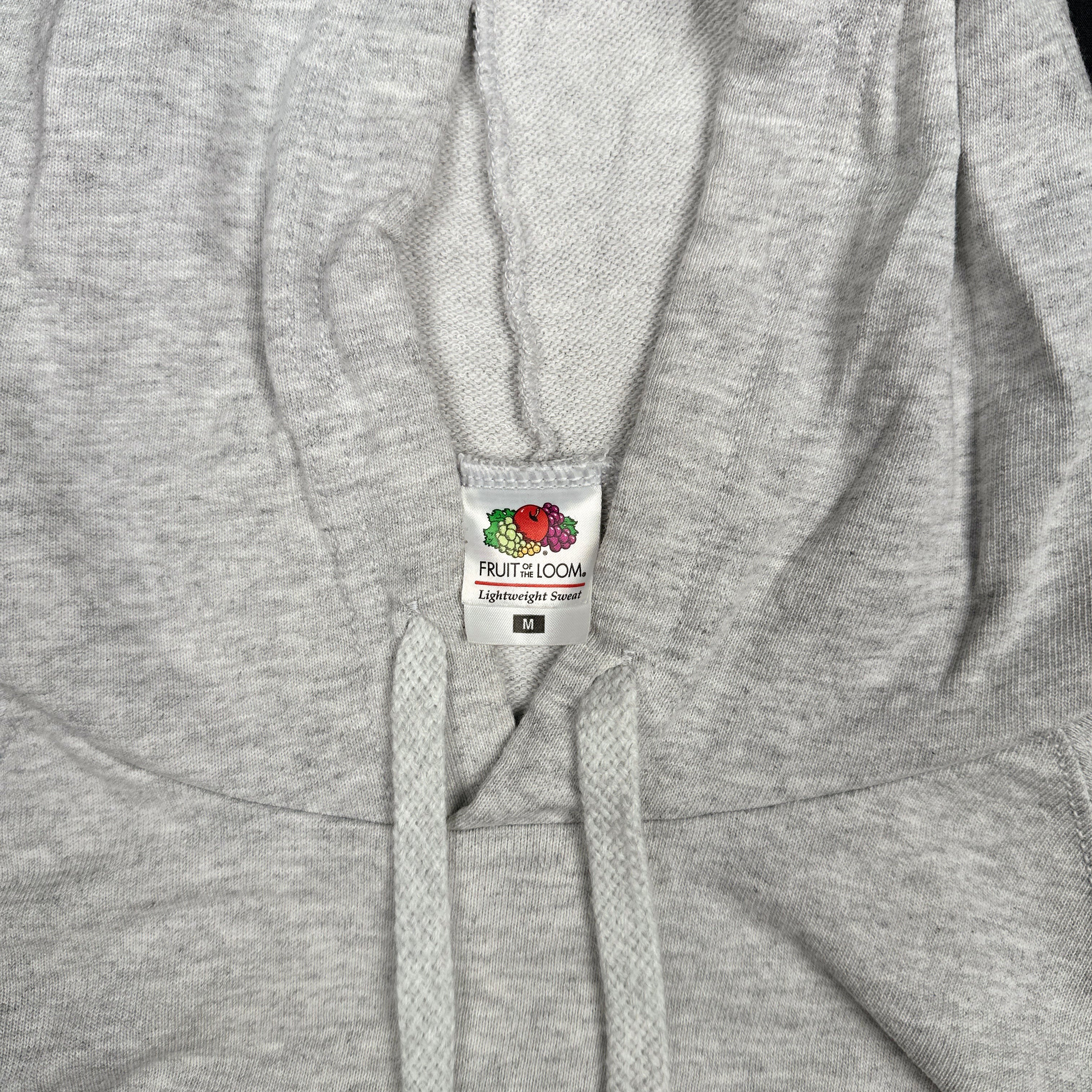 Hoodie - Light Gray & Navy - Size M