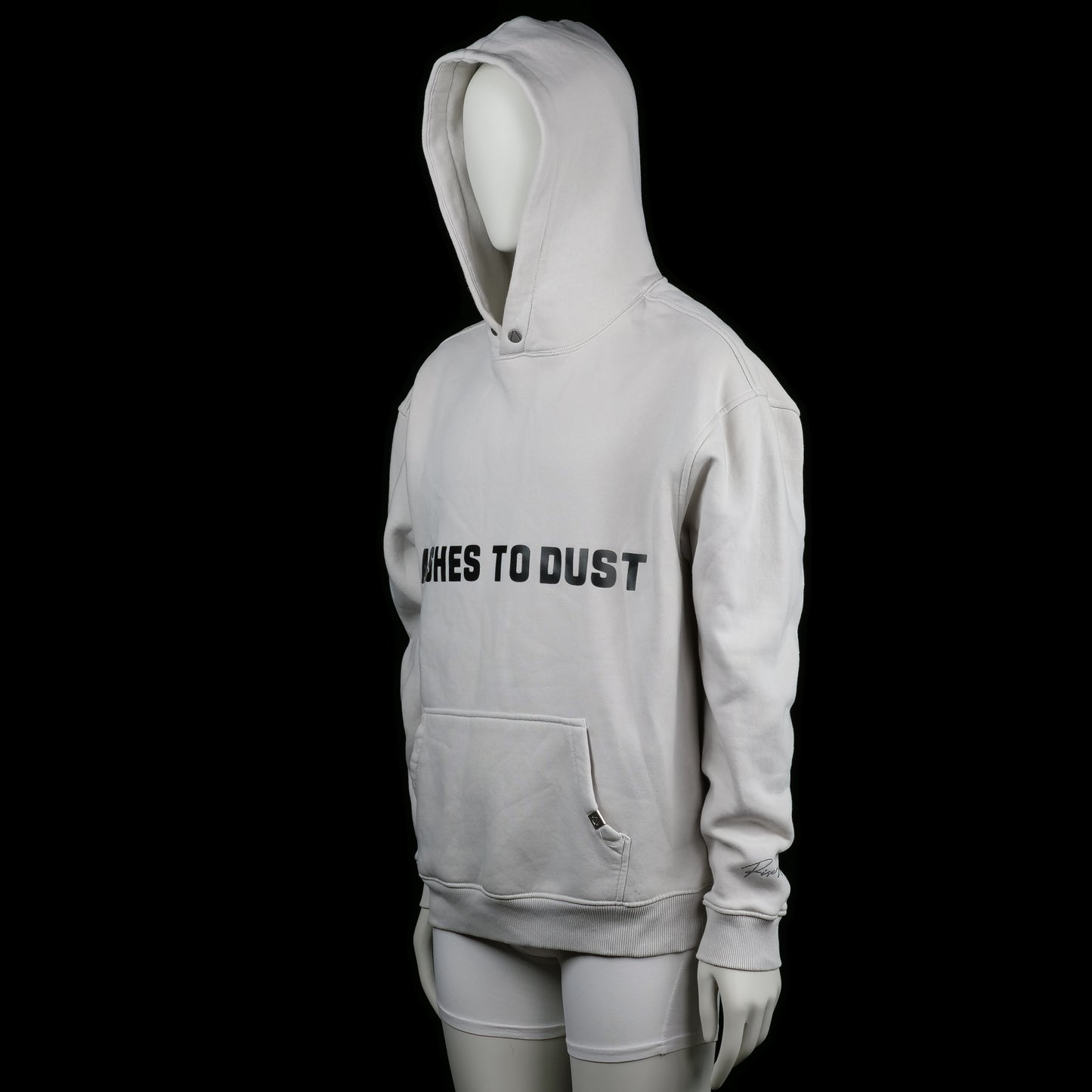 Hoodie - Ivory & Black - Size XL