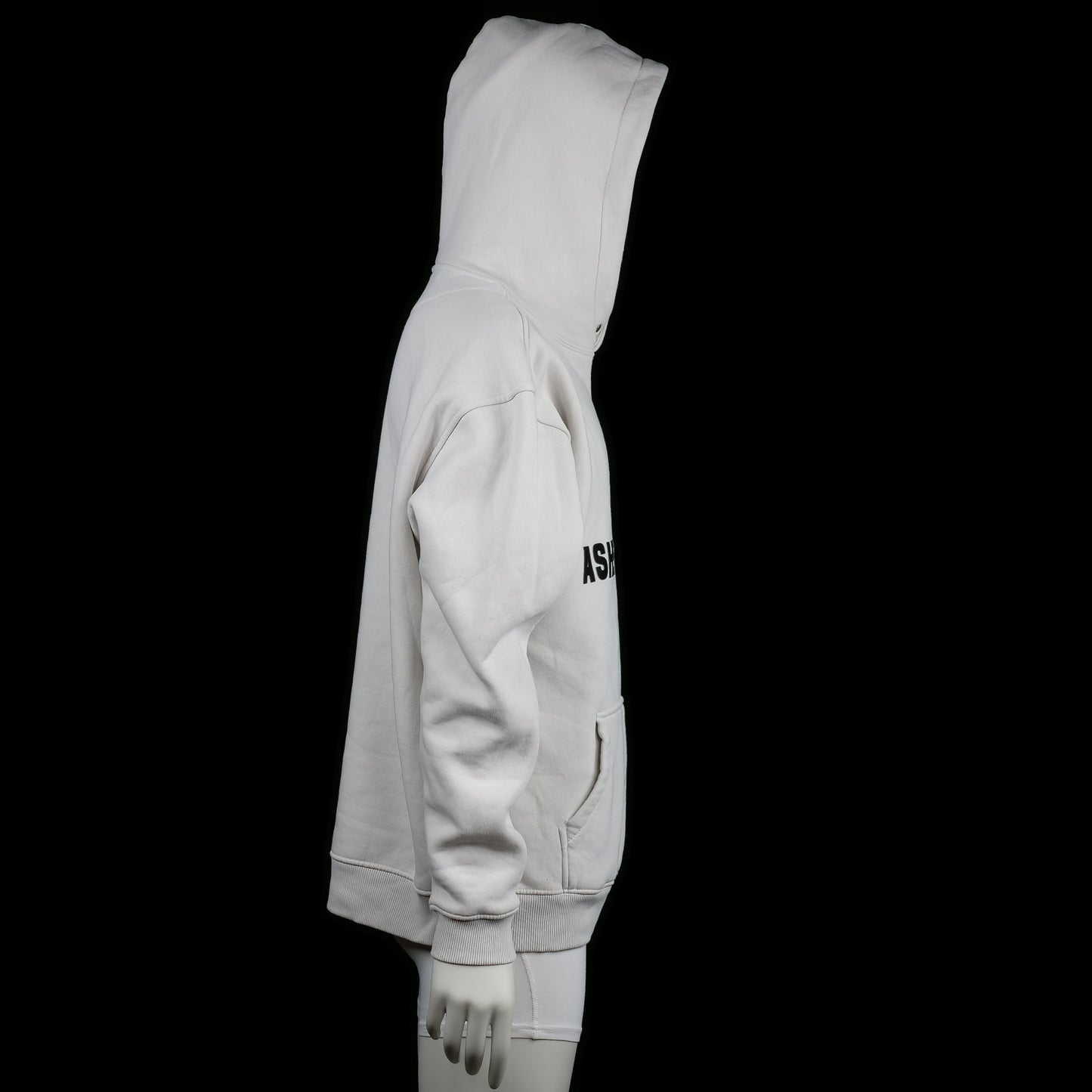 Hoodie - Ivory & Black - Size XL