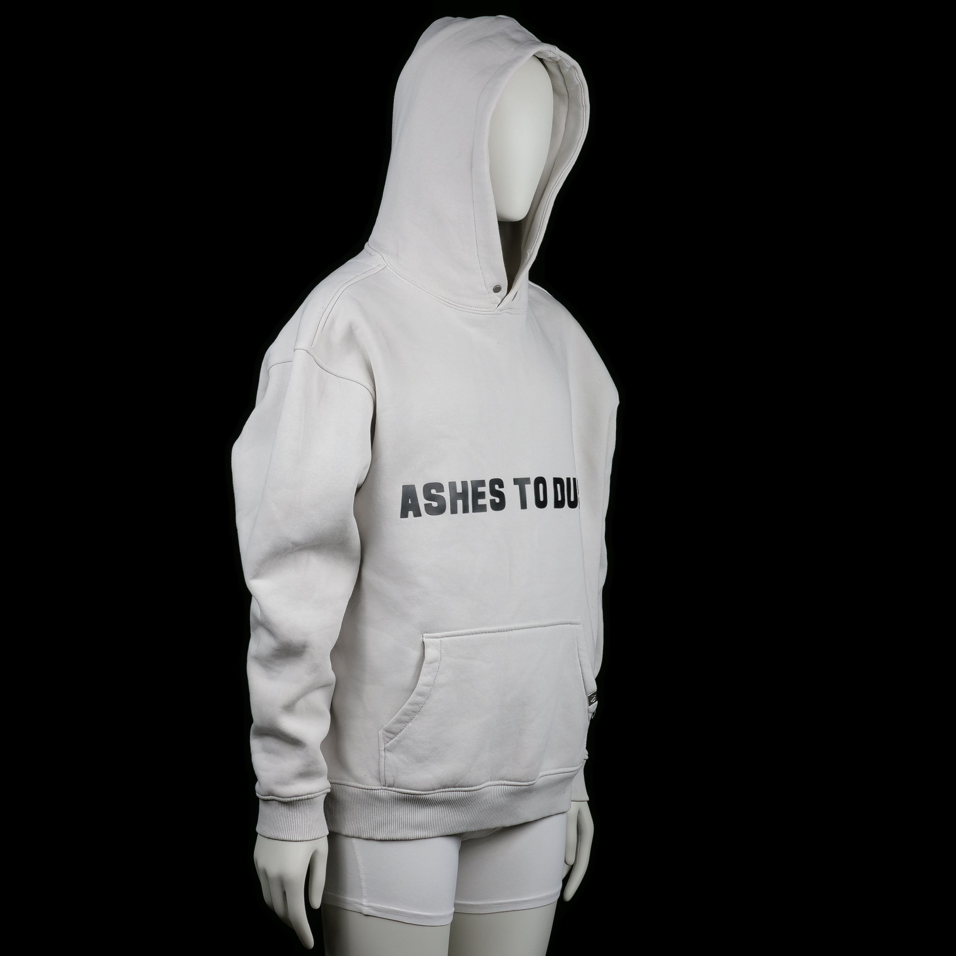 Hoodie - Ivory & Black - Size XL