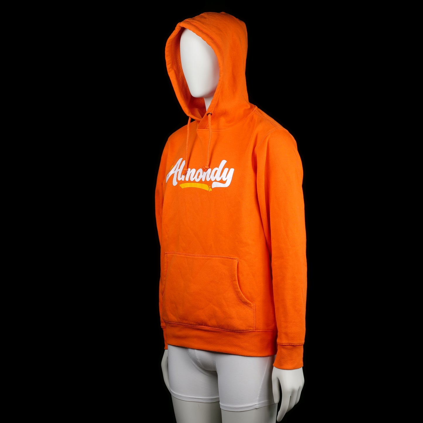 Hoodie - Orange & White - Size M
