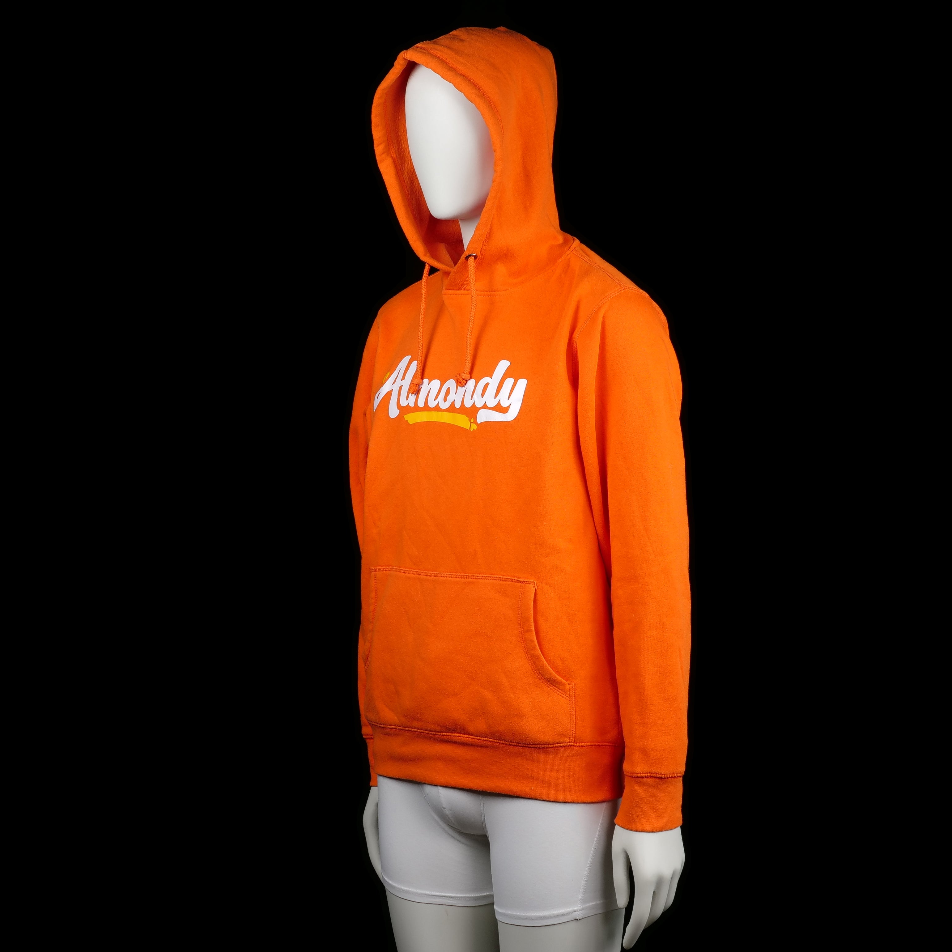 Hoodie - Orange & White - Size M