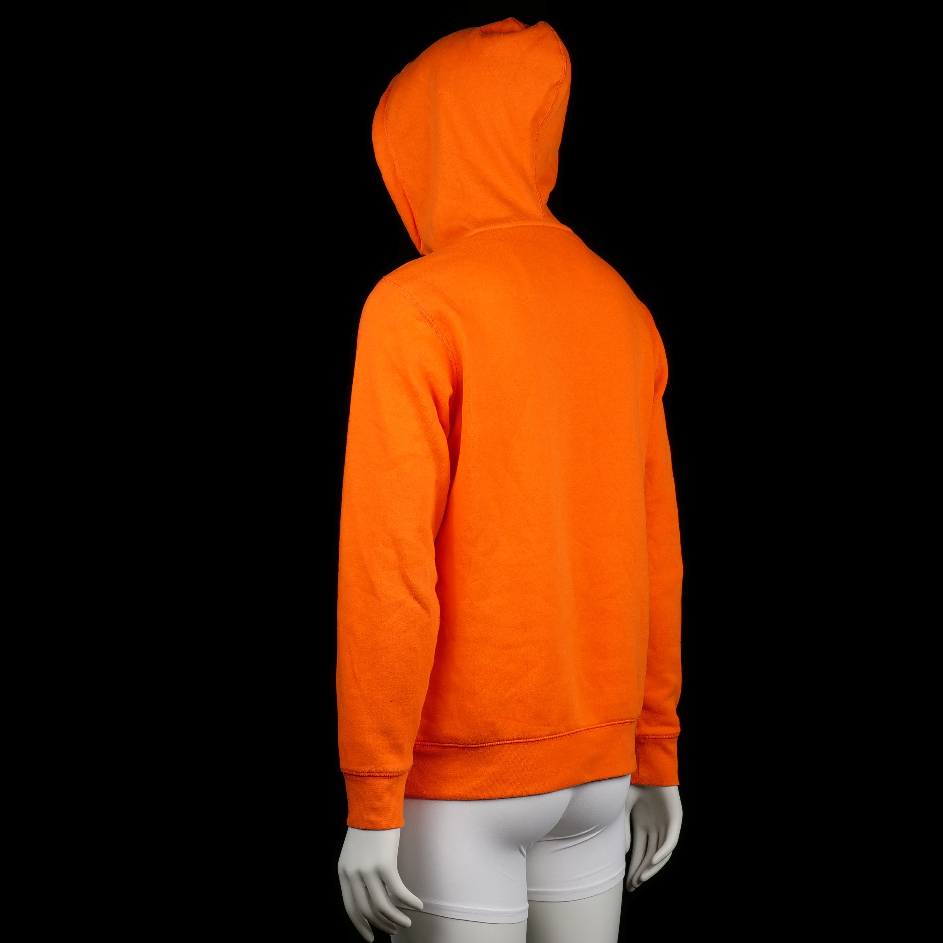 Hoodie - Orange & White - Size M