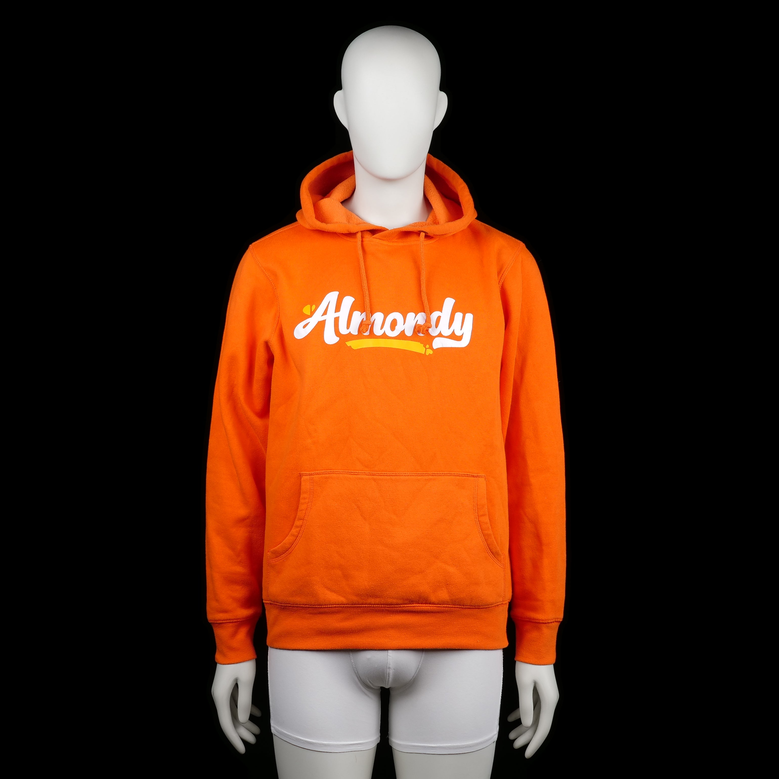 Hoodie - Orange & White - Size M