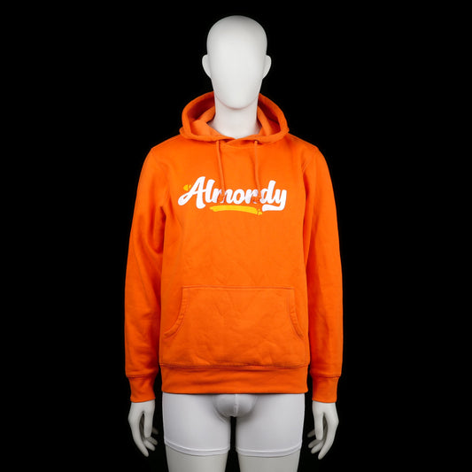 Hoodie - Orange & White - Size M