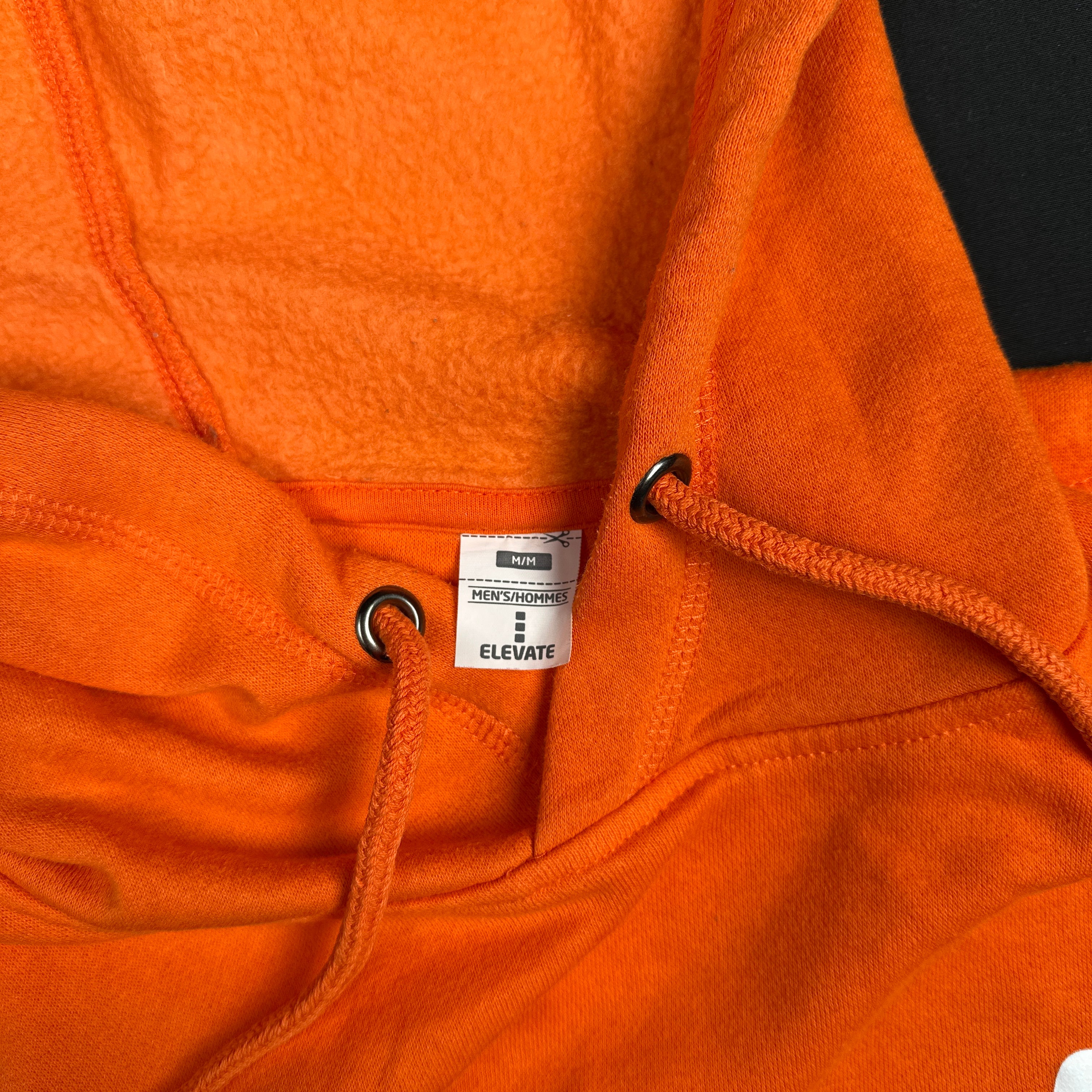 Hoodie - Orange & White - Size M