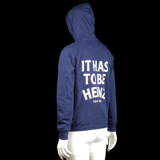Hoodie - Navy & White - Size M