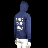 Hoodie - Navy & White - Size M