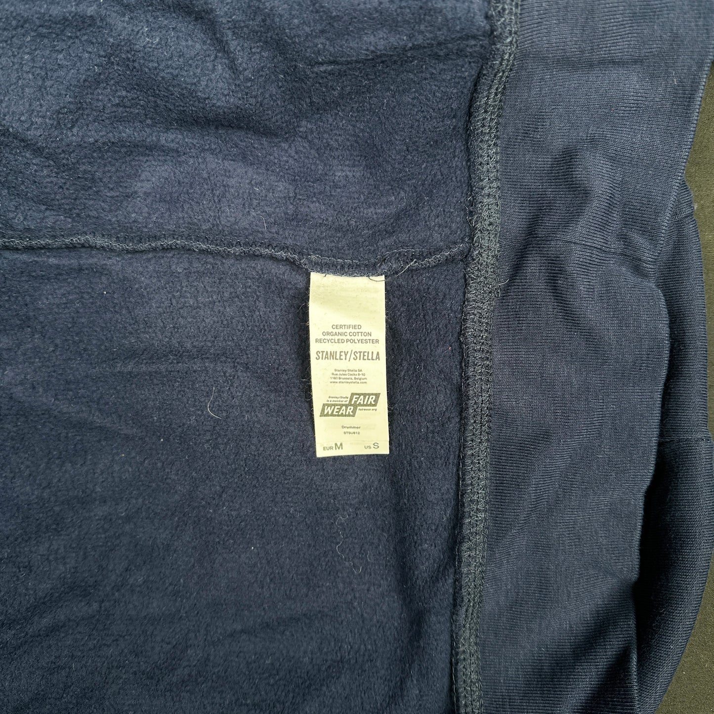 Hoodie - Navy & White - Size M