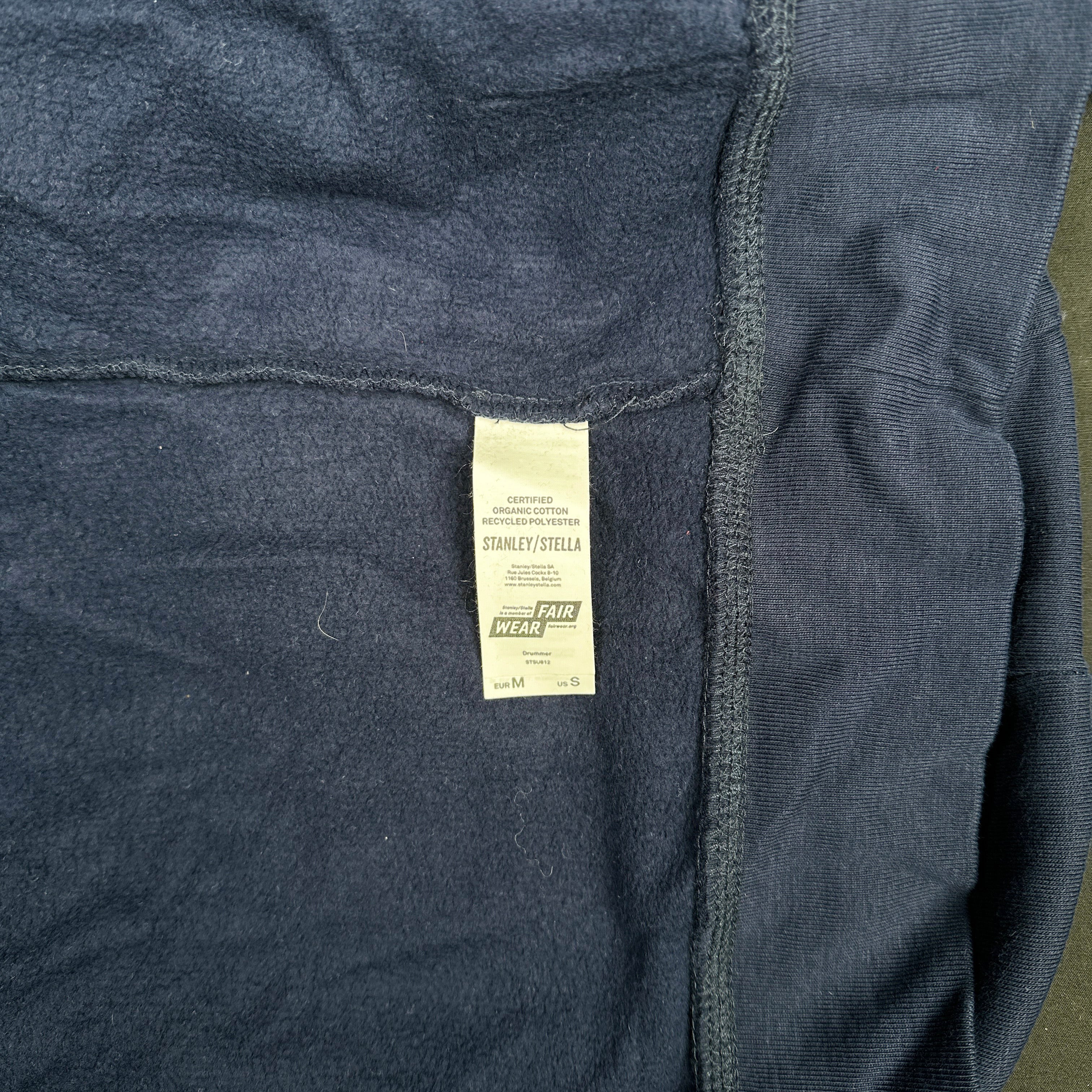 Hoodie - Navy & White - Size M