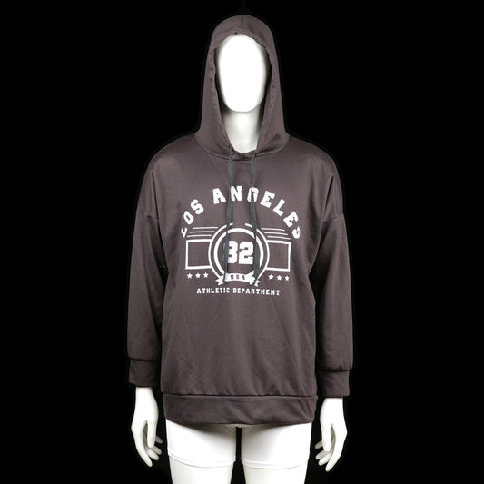 NewCollection - Hoodie - Black & White - Size 3XL - Black hoodie with white “Los Angeles 32 Athletic Department” print on the front. Features a drawstring hood and ribbed cuffs and hem.