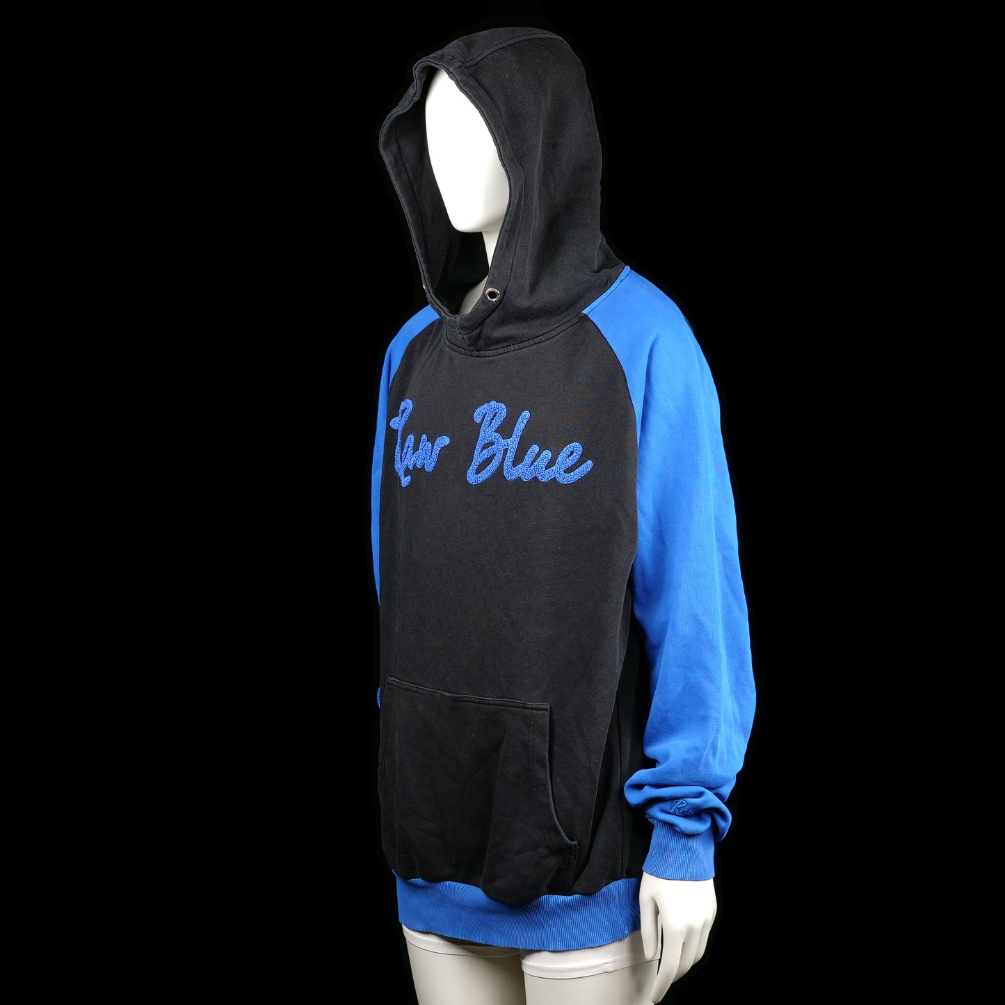 Hoodie - Black & Royal Blue - Size 3XL