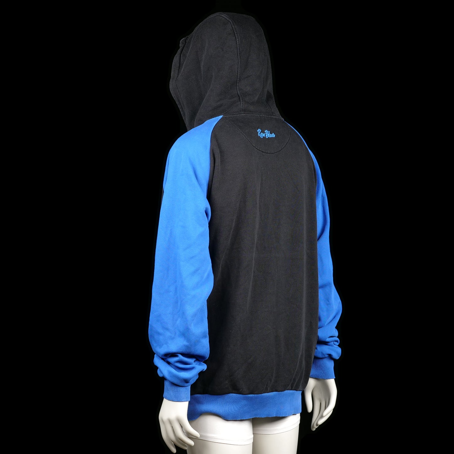 Hoodie - Black & Royal Blue - Size 3XL