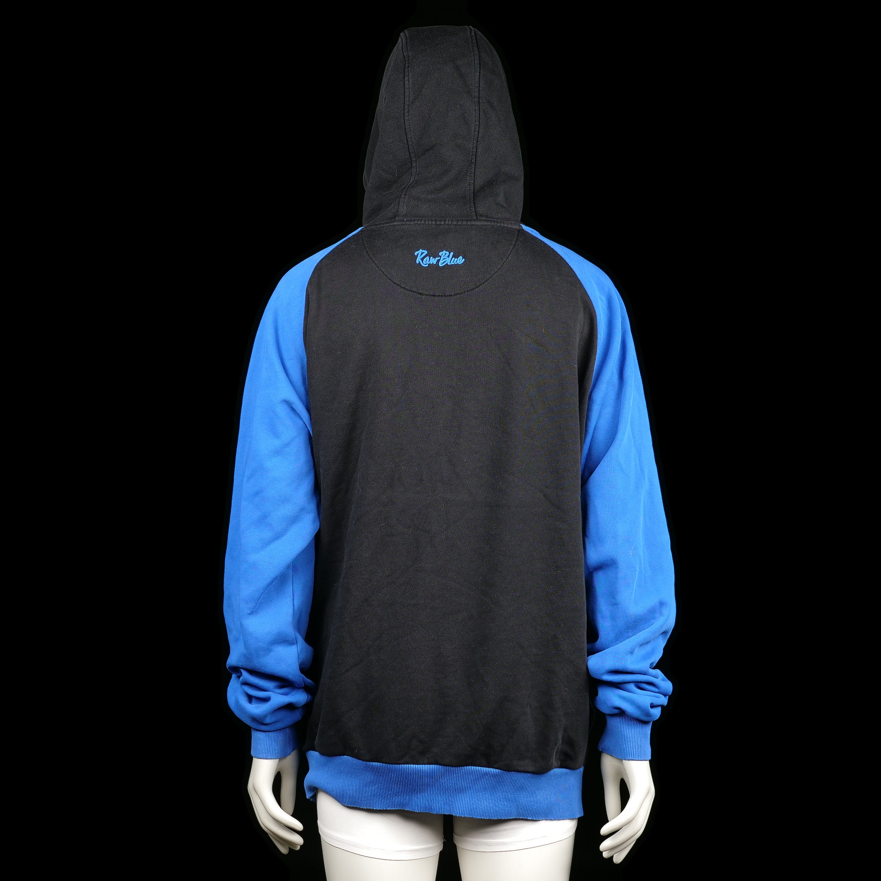 Hoodie - Black & Royal Blue - Size 3XL