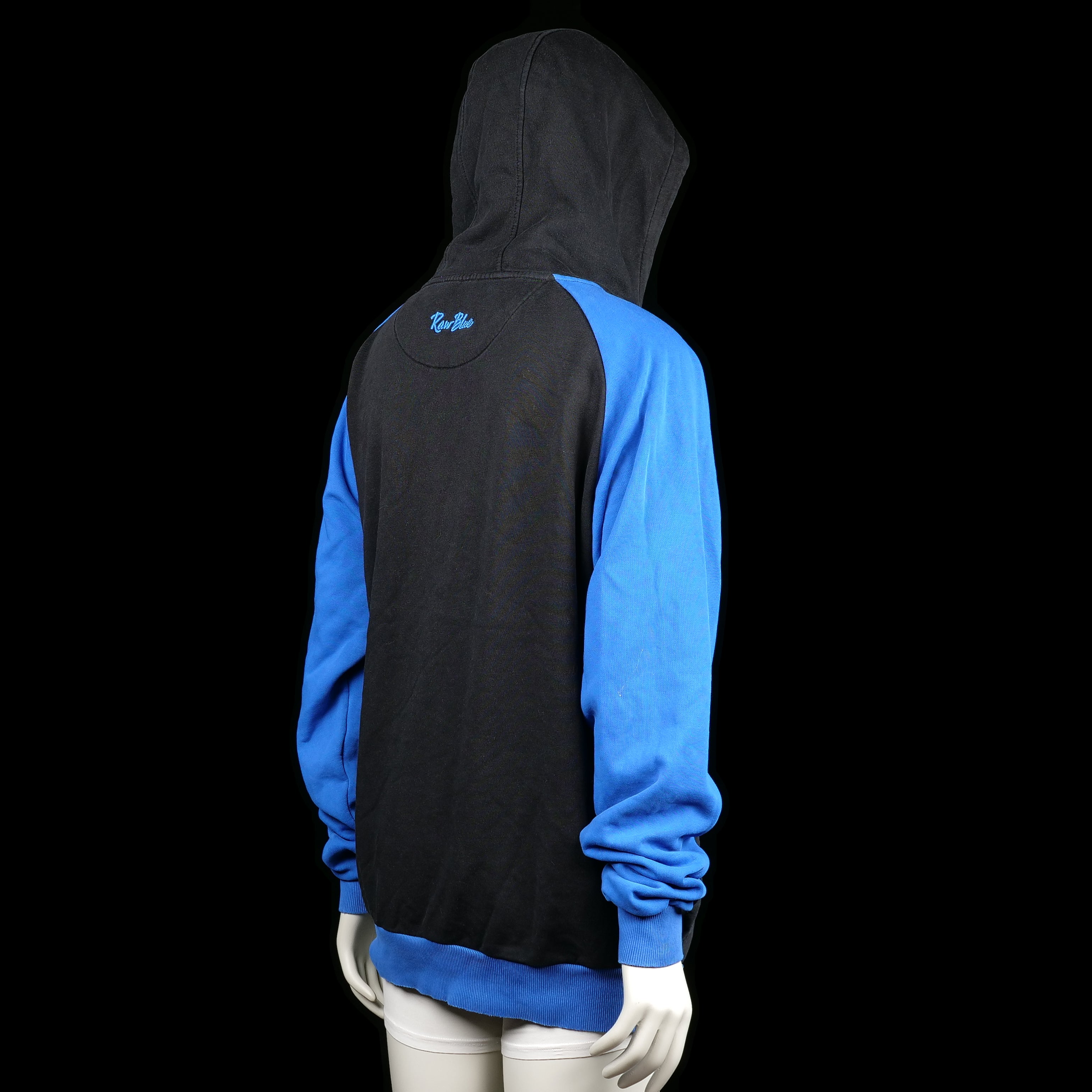 Hoodie - Black & Royal Blue - Size 3XL