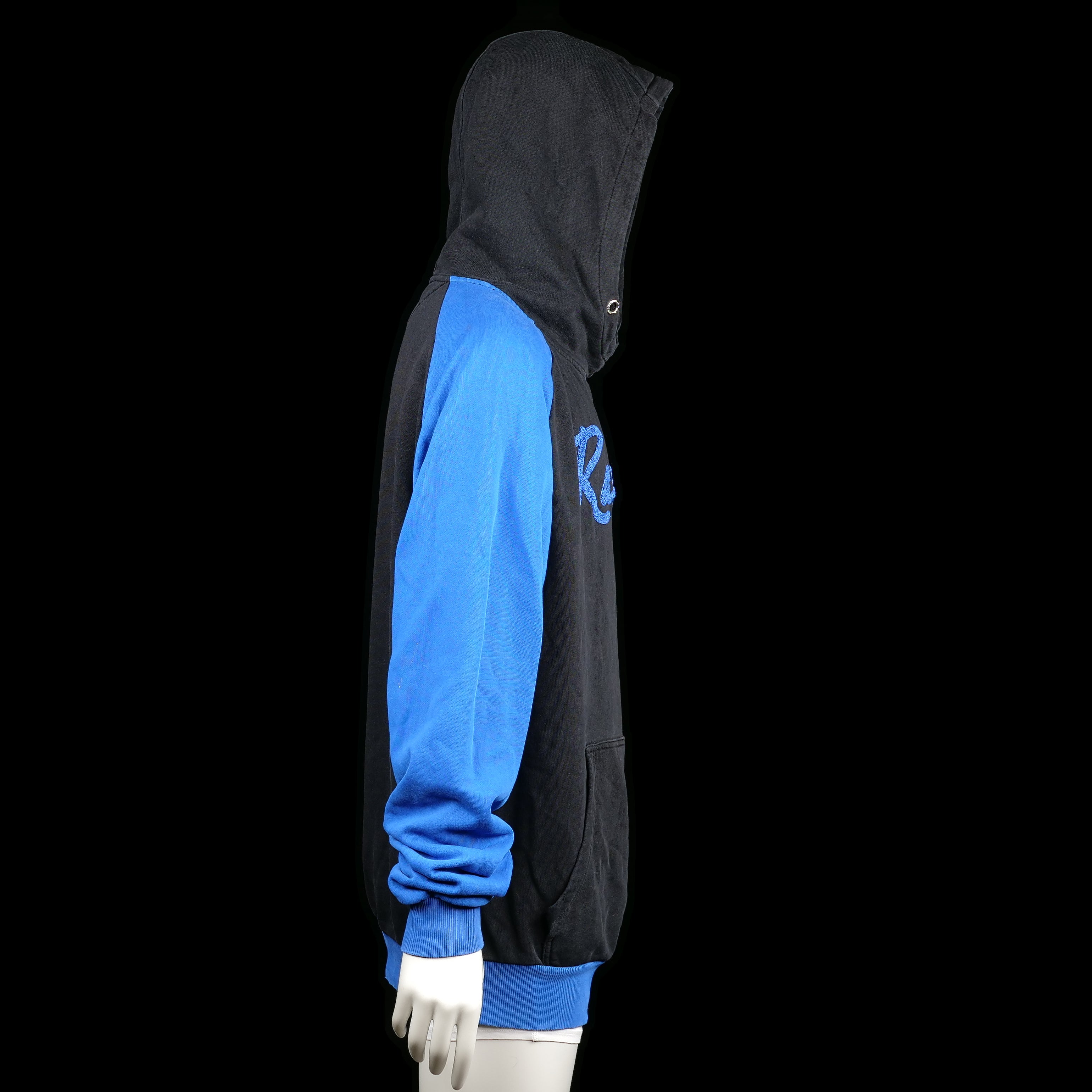 Hoodie - Black & Royal Blue - Size 3XL