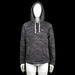 Hollister - Hoodie - Charcoal - Size S - Charcoal camouflage hoodie with white drawstrings and a front kangaroo pocket. Features long raglan sleeves and a straight hem.