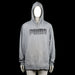 Puma - Hoodie - Light Gray - Size XXL - Light gray hoodie with a large black printed logo on the chest and a front kangaroo pocket. Features ribbed cuffs, a straight hem, and an adjustable drawstring hood.