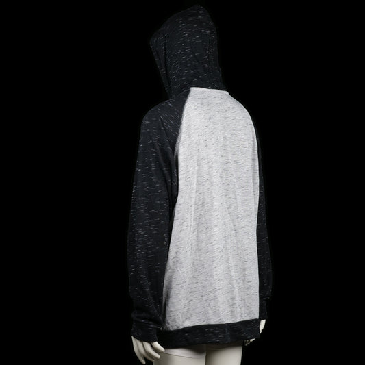 Hoodie - Light Gray & Black - Size 2XL
