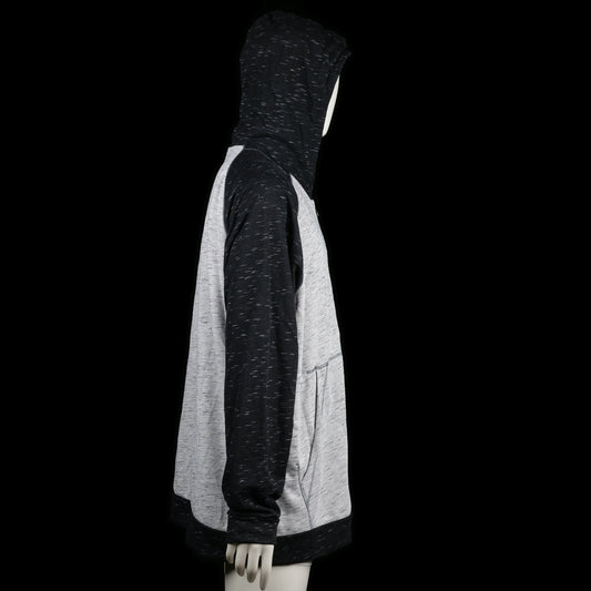 Hoodie - Light Gray & Black - Size 2XL