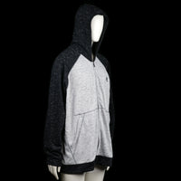 Hoodie - Light Gray & Black - Size 2XL