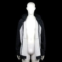 Hoodie - Light Gray & Black - Size 2XL