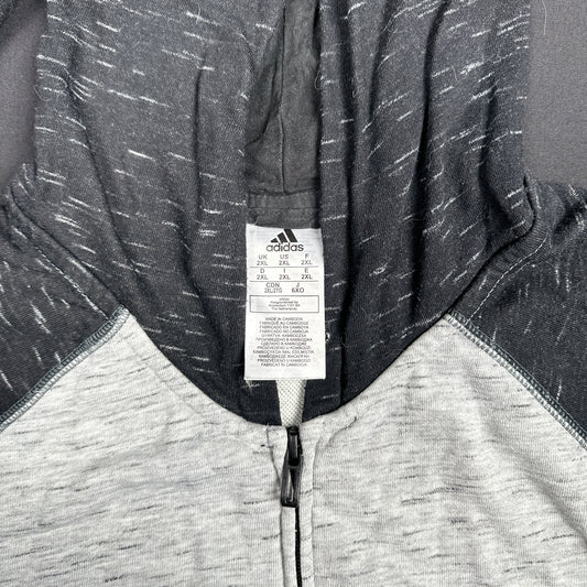 Hoodie - Light Gray & Black - Size 2XL