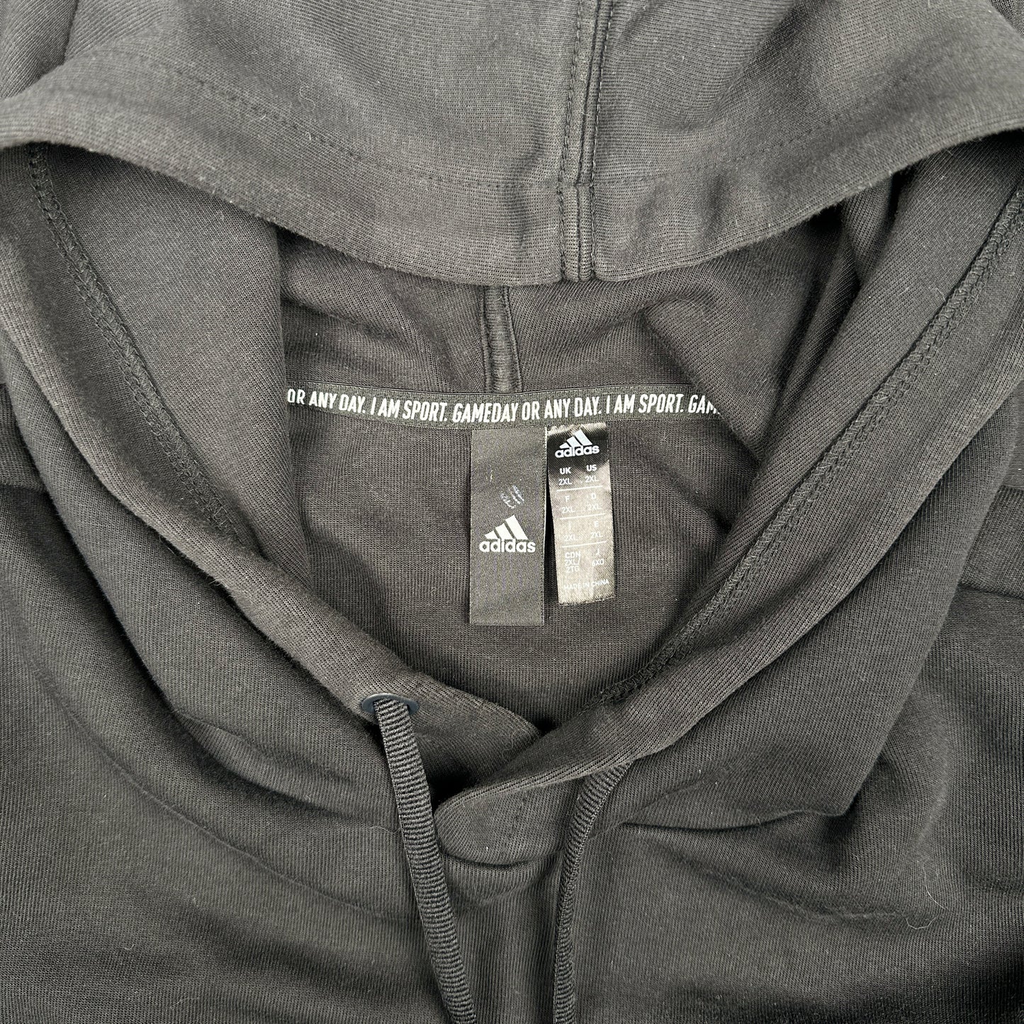 Hoodie - Black & White - Size 2XL