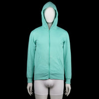 H&m Conscious Collection - Hoodie - Mint - Size 170 - Mint green zip-up hoodie with a front kangaroo pocket and ribbed cuffs and hem. Features a solid color and a standard hood.